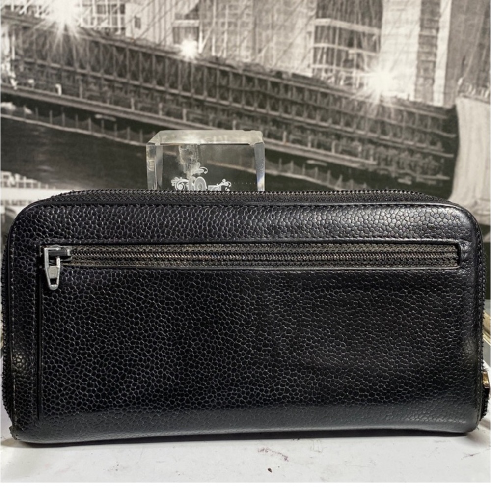 Authentic CHANEL Caviar Timeless CC Zippy Clutch Wallet - Picture 6 of 13